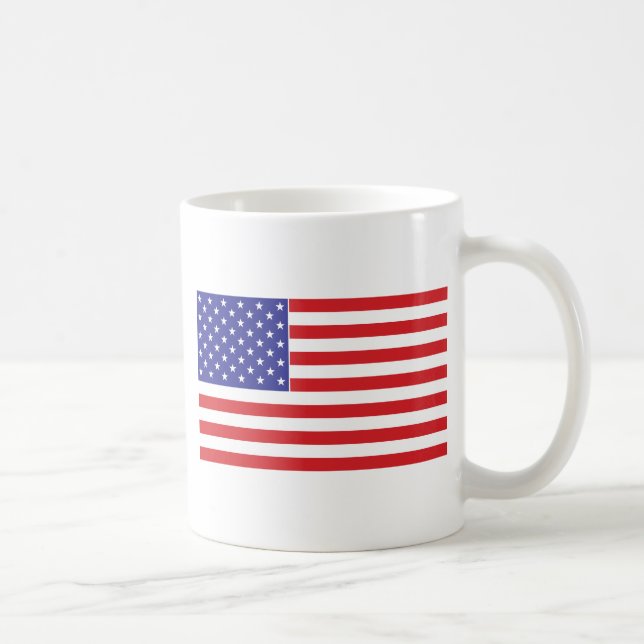 Caneca De Café Bandeira Americana (Direita)