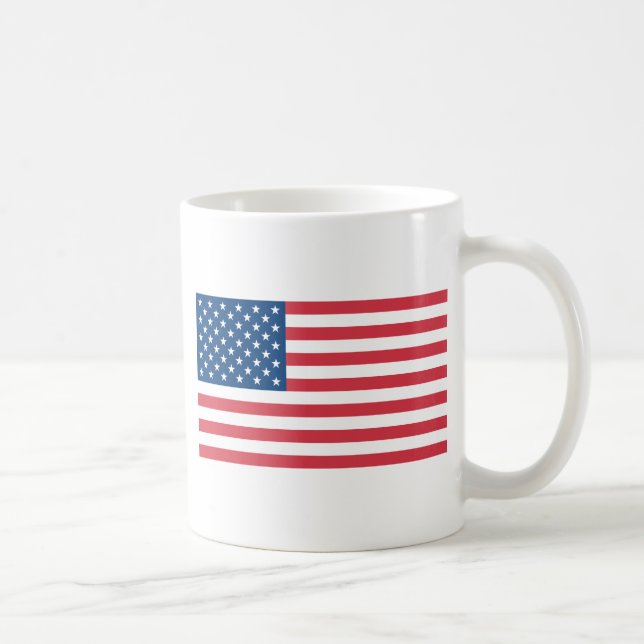 Caneca De Café Bandeira Americana (Direita)