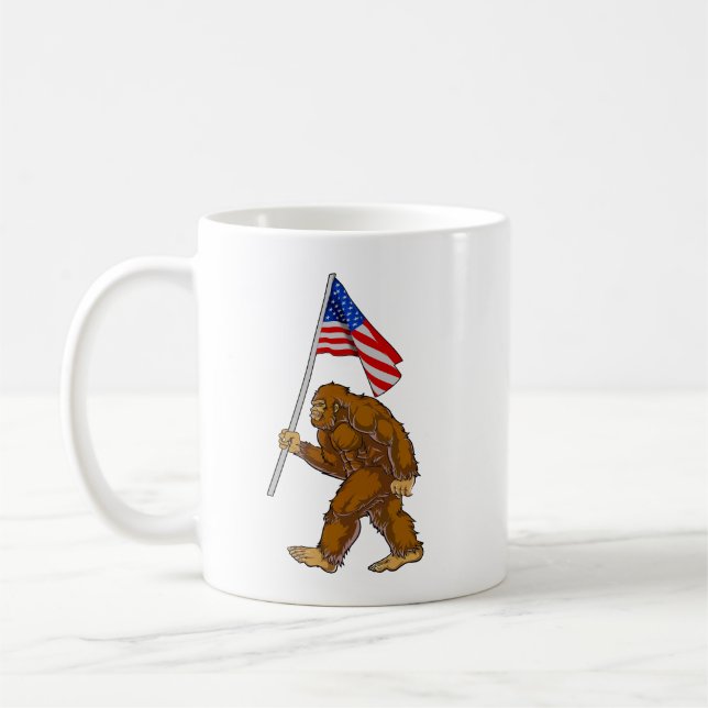 Caneca De Café Bandeira Americana (Esquerda)