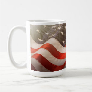 Caneca De Café Bandeira Americana