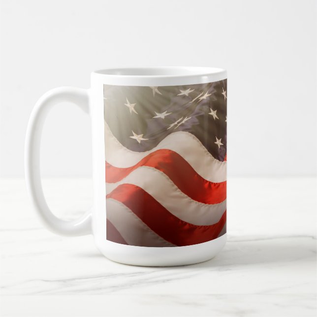 Caneca De Café Bandeira Americana (Esquerda)