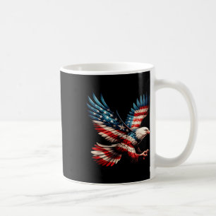 Caneca De Café Bandeira Americana Águia Careca 4 De Julho EUA Pat