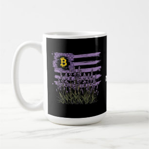 Caneca De Café Bandeira Americana Bitmoney BTC Revolução Engraçad