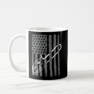 Caneca De Café Bandeira Americana Chainsaw Woodworker Logger