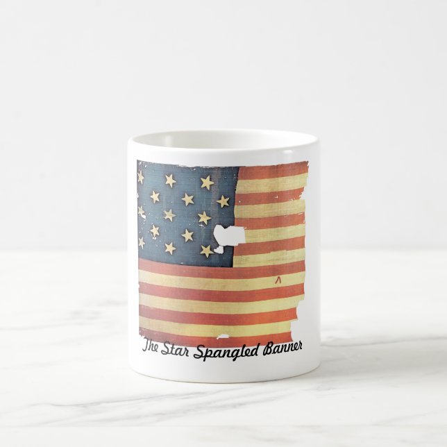 Caneca De Café Bandeira americana com 15 estrelas - bandeira star (Centro)