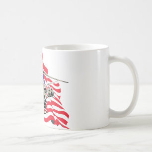 Caneca De Café Bandeira americana com helicópteros