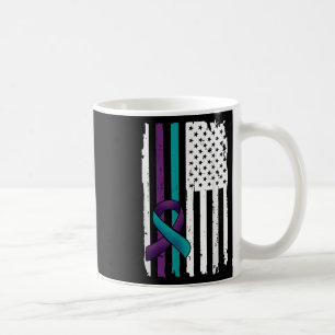 Caneca De Café Bandeira Americana Conscientização Prevenção ao Su