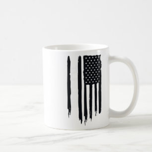 Caneca De Café Bandeira Americana da Tundra Agreste do Alasca EUA