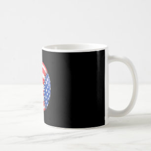 Caneca De Café Bandeira americana de beisebol 4 de julho meninos