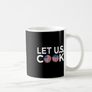 Caneca De Café Bandeira Americana De Futebol Deixe U.s. Cozinhar 