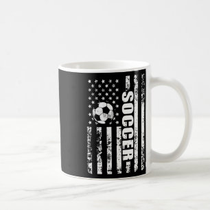 Caneca De Café Bandeira Americana de Futebol Patriótico