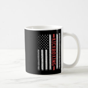 Caneca De Café Bandeira americana de kickboxing 4 de julho Kickbo