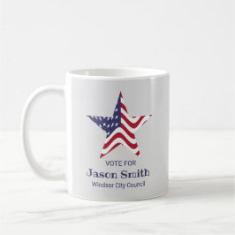 Caneca De Café Bandeira Americana do Café Personalizado da Estrel