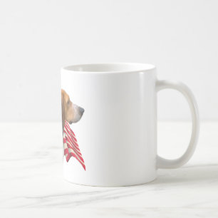 Caneca De Café Bandeira Americana do Foxhound