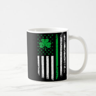 Caneca De Café Bandeira Americana Dos EUA Com Trevos Para Camiset