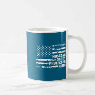 Caneca De Café Bandeira americana dos EUA para marido - papai - p