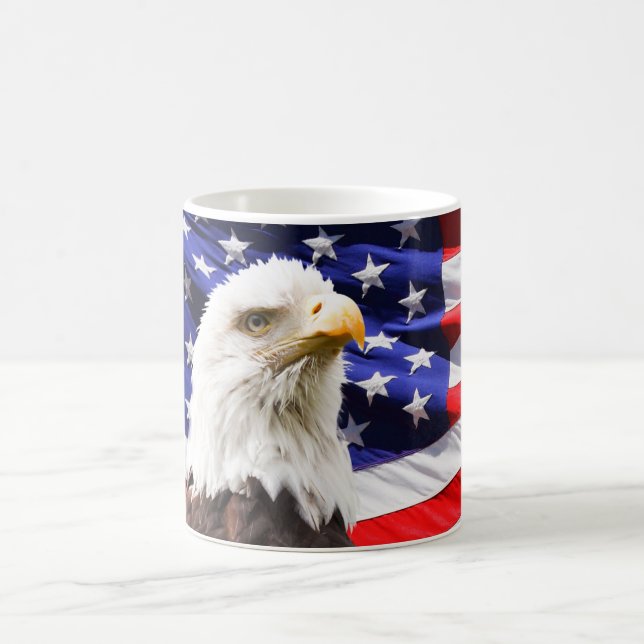 Caneca De Café Bandeira Americana e Eagle Mug (Centro)
