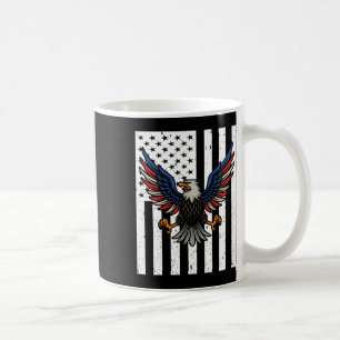 Caneca De Café Bandeira Americana Eagles 4 De Julho De 1776 Liber
