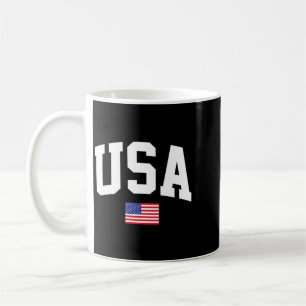 Caneca De Café Bandeira Americana Estrelas Es 4 De Julho Patrióti