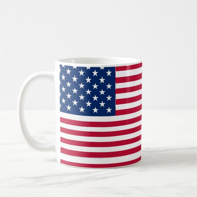 Caneca De Café Bandeira americana Flag Pride Design- 76353 (Esquerda)