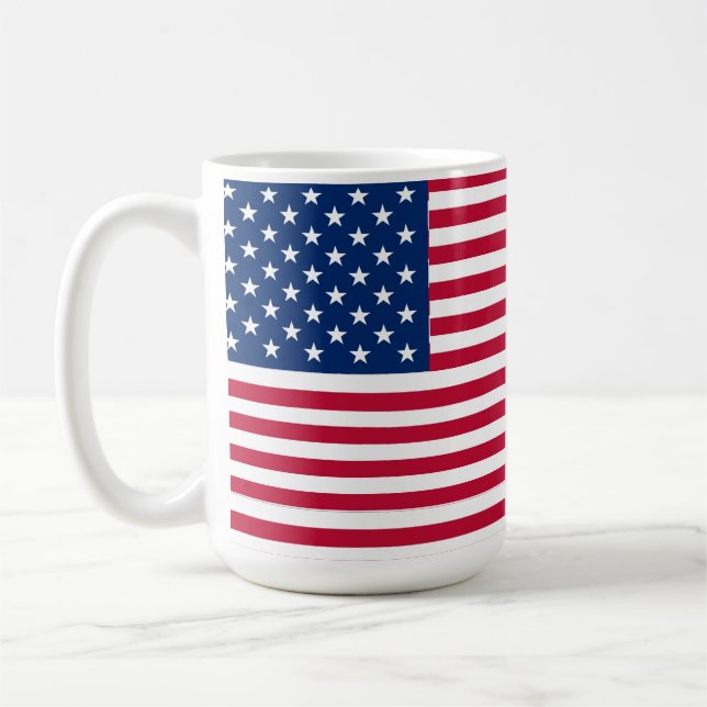 Caneca De Café Bandeira americana Flag Pride Design- 76353 (Esquerda)