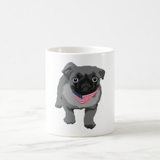 Caneca De Café Bandeira Americana Funny Buldogue