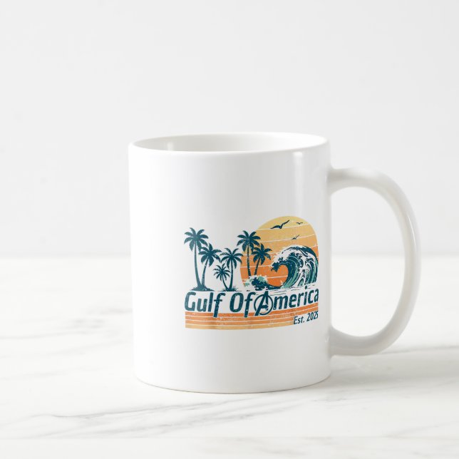 Caneca De Café Bandeira Americana G.2025 Do Golfo De Eua (Direita)
