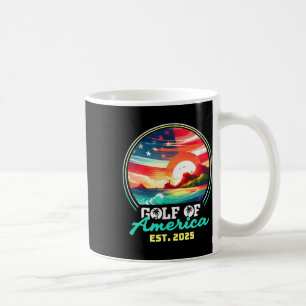 Caneca De Café Bandeira Americana G.2025 Do Golfo De Eua