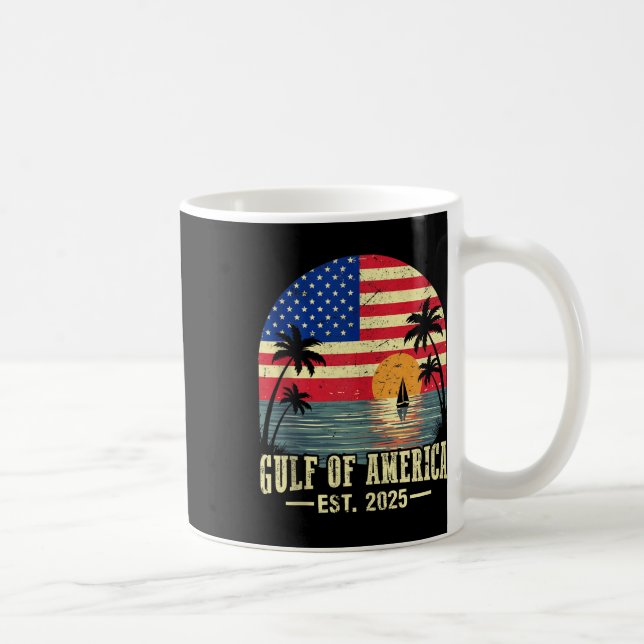 Caneca De Café Bandeira Americana G.2025 Do Golfo De Eua (Direita)