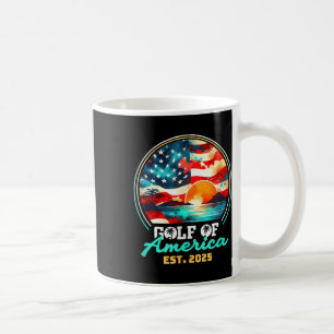 Caneca De Café Bandeira Americana G.2025 Do Golfo De Eua