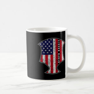 Caneca De Café Bandeira Americana Kenpo Karate Combatendo o Roman