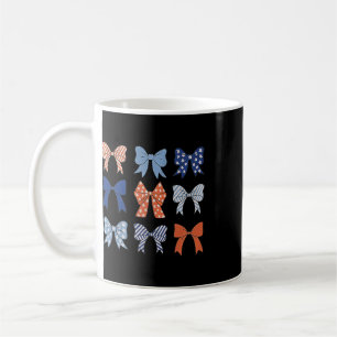 Caneca De Café Bandeira Americana Laço e Fitas Coquette Bandeira