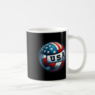 Caneca De Café Bandeira Americana no Basquete Patriótica Us 4
