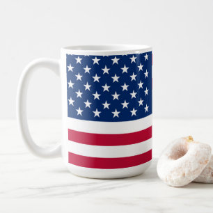 Caneca De Café Bandeira americana Red White e Blue Patriotic