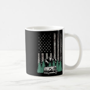 Caneca De Café Bandeira Americana Retro Rv Lá Camper Presente de