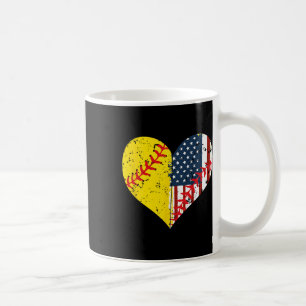 Caneca De Café Bandeira Americana Softll Heart em 4 de julho Pres