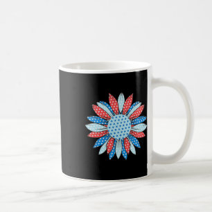 Caneca De Café Bandeira Americana Sunflower 4 De Julho Women Patr