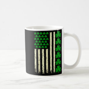 Caneca De Café bandeira americana trevos irlandeses homens dia de