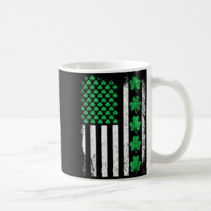 Caneca De Café bandeira americana trevos irlandeses homens dia de