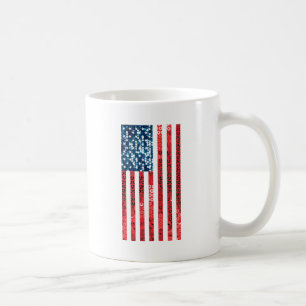 Caneca De Café bandeira americana vertical