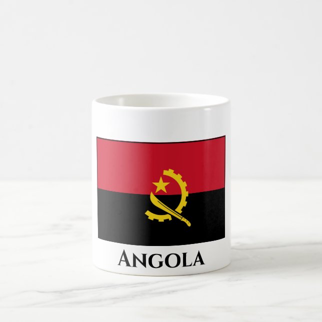 Caneca De Café Bandeira Angola (Centro)