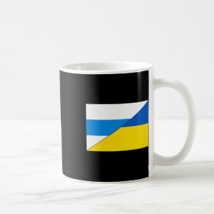 Caneca De Café Bandeira Anti-guerra Russa Bandeira da Ucrânia Net