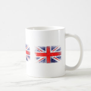 Caneca De Café bandeira azul e vermelha da Inglaterra