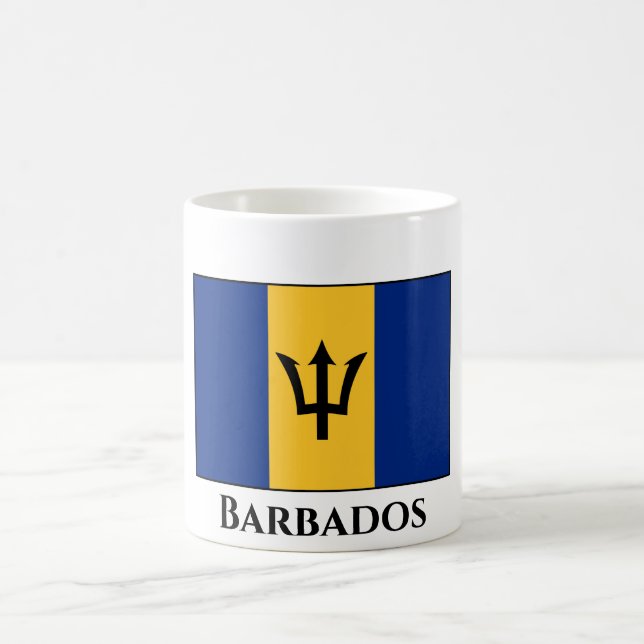 Caneca De Café Bandeira Barbados (Centro)