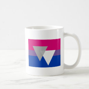 CANECA DE CAFÉ BANDEIRA BISEXUAL ORIGINAL COM SÍMBOLO