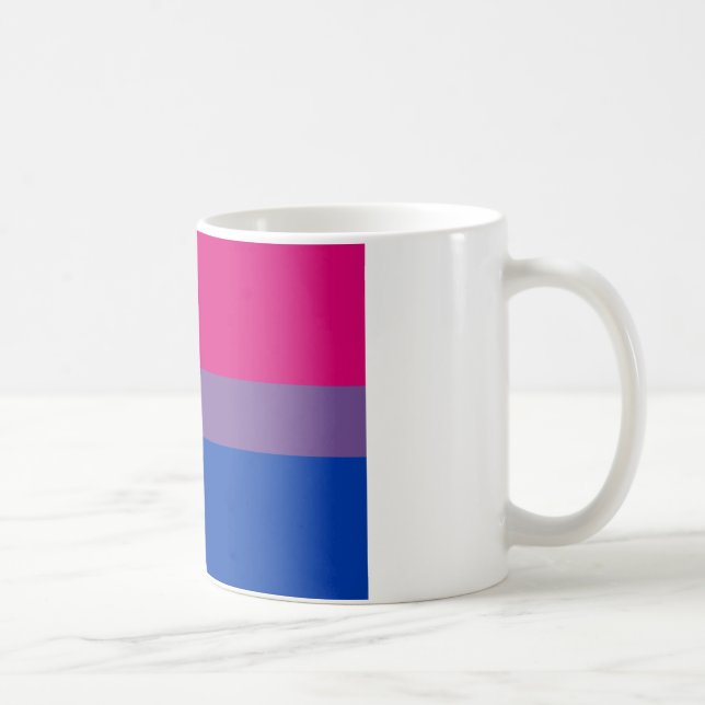Caneca De Café Bandeira bissexual do orgulho (Direita)