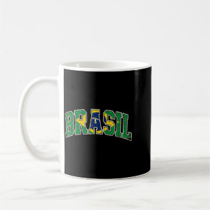 Caneca De Café Bandeira Brasileira Do Brasil Para Homens Mulheres