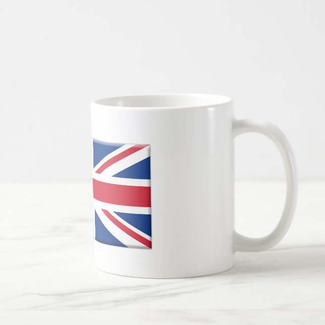 Caneca De Café Bandeira britânica chanfrada (Direita)