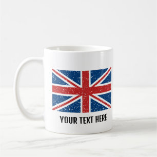 Caneca De Café Bandeira Britânica da Trendy Personalizada