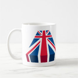 Caneca De Café bandeira britânica em 3D